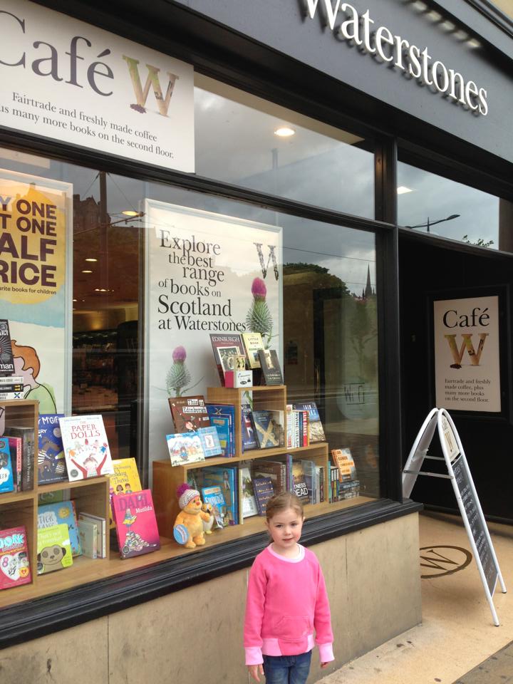 Zoe and Hamish princes street waterstones